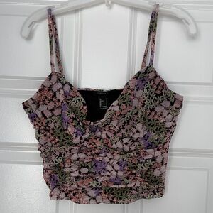 Forever 21 Floral Camisole in Pink and Purple size Small